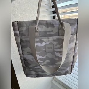 Pink Grey Camouflage Tote Bag